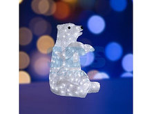 Акриловая светодиодная фигура "Белый медведь" 36х41х53 см,  200 светодиодов,  IP44, понижающий трансформатор в