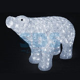 Акриловая светодиодная фигура "Белый медведь" 80*55 см,  IP 44, понижающий трансформатор в комплекте,, фото 2