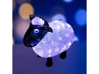 Акриловая светодиодная фигура "Овца" 30см,  56 светодиодов,  IP65, 24В,
