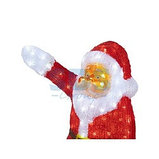 Акриловая светодиодная фигура "Санта Клаус приветствует" 60 см,  200 светодиодов,  IP44 понижающий, фото 2