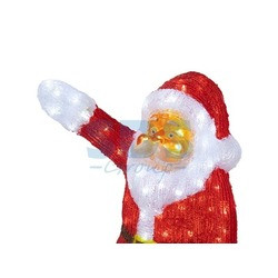 Акриловая светодиодная фигура "Санта Клаус приветствует" 60 см, 200 светодиодов, IP44 понижающий - фото 2 - id-p105599210