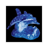 Акриловая светодиодная фигура "Синие дельфины" 65х48х48 см, 136 светодиодов,  IP44 понижающий трансформатор в, фото 2