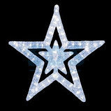 Акриловая светодиодная фигура "Звезда" 62 см,  62х59х2,5см,  63 светодиода,  IP44 понижающий трансформатор в, фото 2