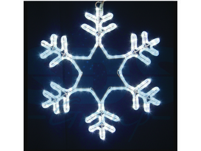 Фигура световая "Снежинка" цвет белый, размер 55*55 см, мерцающая - фото 1 - id-p105599316