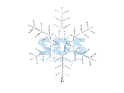 Фигура световая "Снежинка" цвет белый, размер 95*95 см, мерцающая - фото 1 - id-p105599317