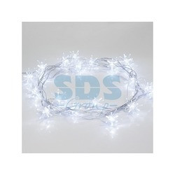 Гирлянда светодиодная "Снежинки" 20 LED БЕЛЫЕ 2,8 метра - фото 5 - id-p105599456