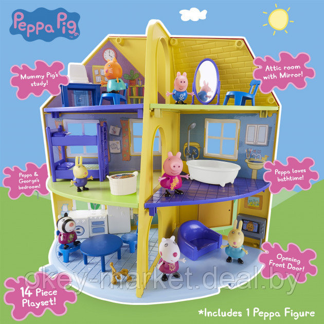 Игровой набор Дом семьи Peppa Pig 06384 - фото 3 - id-p109817898