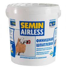 Шпатлёвка SEMIN AIRLESS CLASSIC (белая крышка) 25 кг РФ