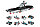 Конструктор BRICK 1406 "Большой военный авианосец", 8 в 1, брик, набор конструкторов 1406 (цена за весь набор), фото 3