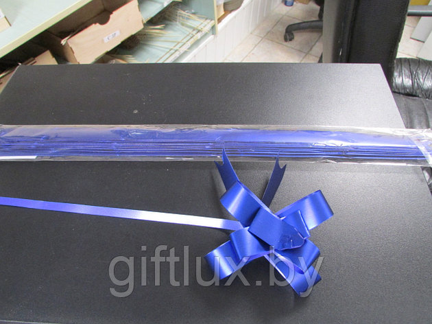 Бант Бабочка 3,0*48 см синий, фото 2