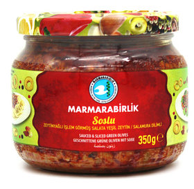 Соус из зеленых оливок Marmarabirlik со специями, 350 гр. (Турция)
