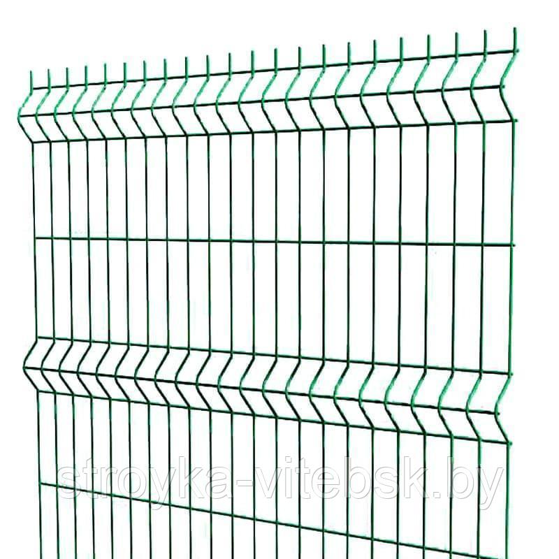 3D забор для дома, панель оцинкованная с полимерным покрытием (RAL 6005/7016/8017) 1,53*2,5 м 4 мм