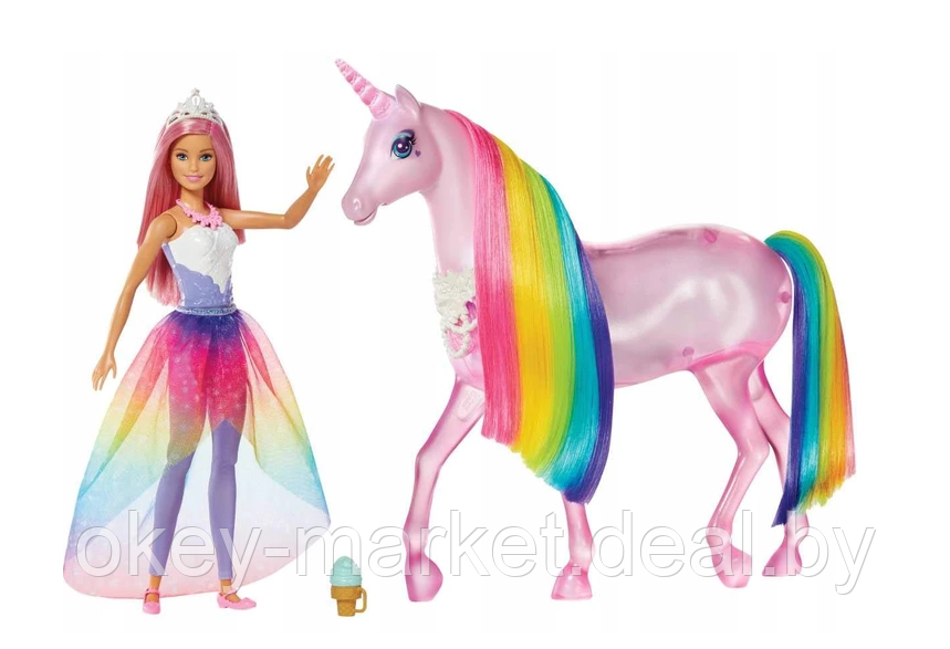 Кукла Барби и Радужный единорог Barbie Mattel FXT26 - фото 1 - id-p109935263
