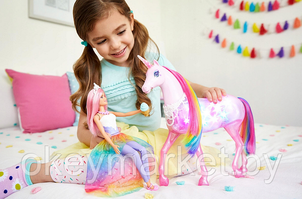 Кукла Барби и Радужный единорог Barbie Mattel FXT26, фото 3