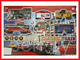 220 Железная дорога "Best classic train", свет, звук, дым, 28 деталей