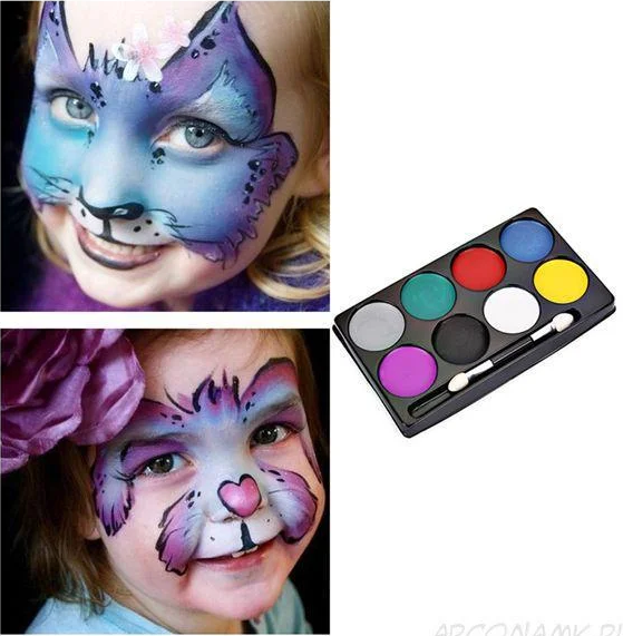 Аквагрим Face Paints (8 цветов кисточка) - фото 4 - id-p110028438