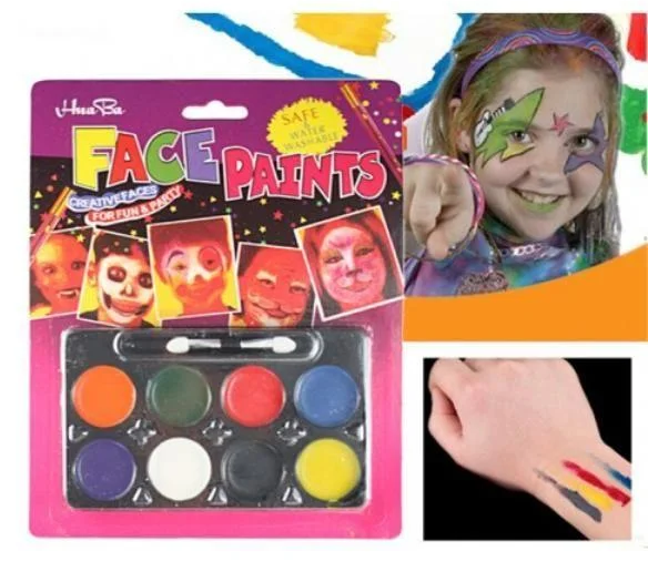 Аквагрим Face Paints (8 цветов кисточка) - фото 3 - id-p110028438