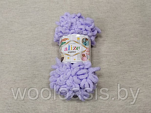 Пряжа Alize Puffy, Ализе Пуффи, турецкая, плюшевая, 100% микрополиэстер, для ручного вязания (Цвет 146)