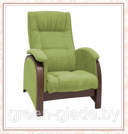Кресло глайдер модель Balance-2 каркас Орех ткань Verona Apple Green