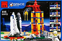 Конструктор 515 Brick (Брик) Космодром (Стартовая площадка шаттлов) 584 детали