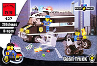 Конструктор 127 Brick (Брик) Инкассаторский фургон из серии Полиция 209 деталей аналог LEGO (Лего)