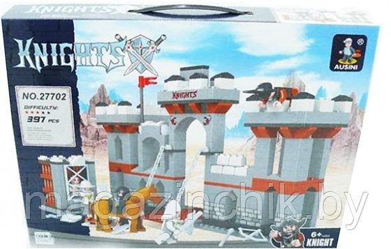 Конструктор Крепостные ворота из серии Сила рыцаря 27702 Ausini 397 деталей аналог Лего (LEGO) - фото 1 - id-p6232041