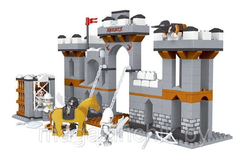 Конструктор Крепостные ворота из серии Сила рыцаря 27702 Ausini 397 деталей аналог Лего (LEGO) - фото 2 - id-p6232041