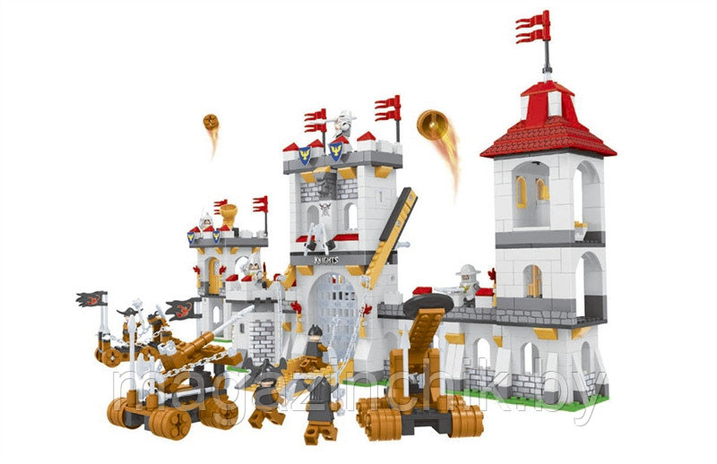 Конструктор Осада замка из серии Сила рыцаря 27113 Ausini 1208 деталей аналог Лего (LEGO) - фото 3 - id-p6232047