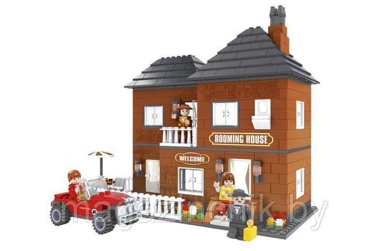 Конструктор Гостиница из серии Город 25804 Ausini 533 детали аналог Лего (LEGO) - фото 2 - id-p6232057