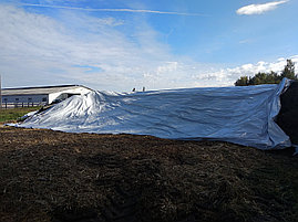 Пленка черно-белая для укрытия силосных и сенажных ям широкая от 12 до 24 м собственного производства, фото 2
