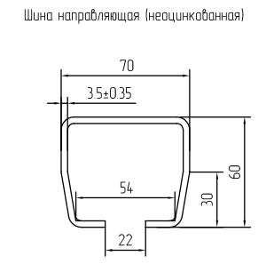 Фурнитура для откатных ворот Алютех SG.01.002.A стальные ролики шина 5 м 450 кг - фото 2 - id-p110120610