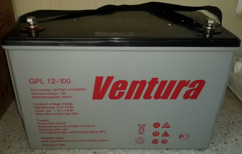 Аккумуляторная батарея (АКБ) для ИБП 100А/h (Ventura GPL12-100)