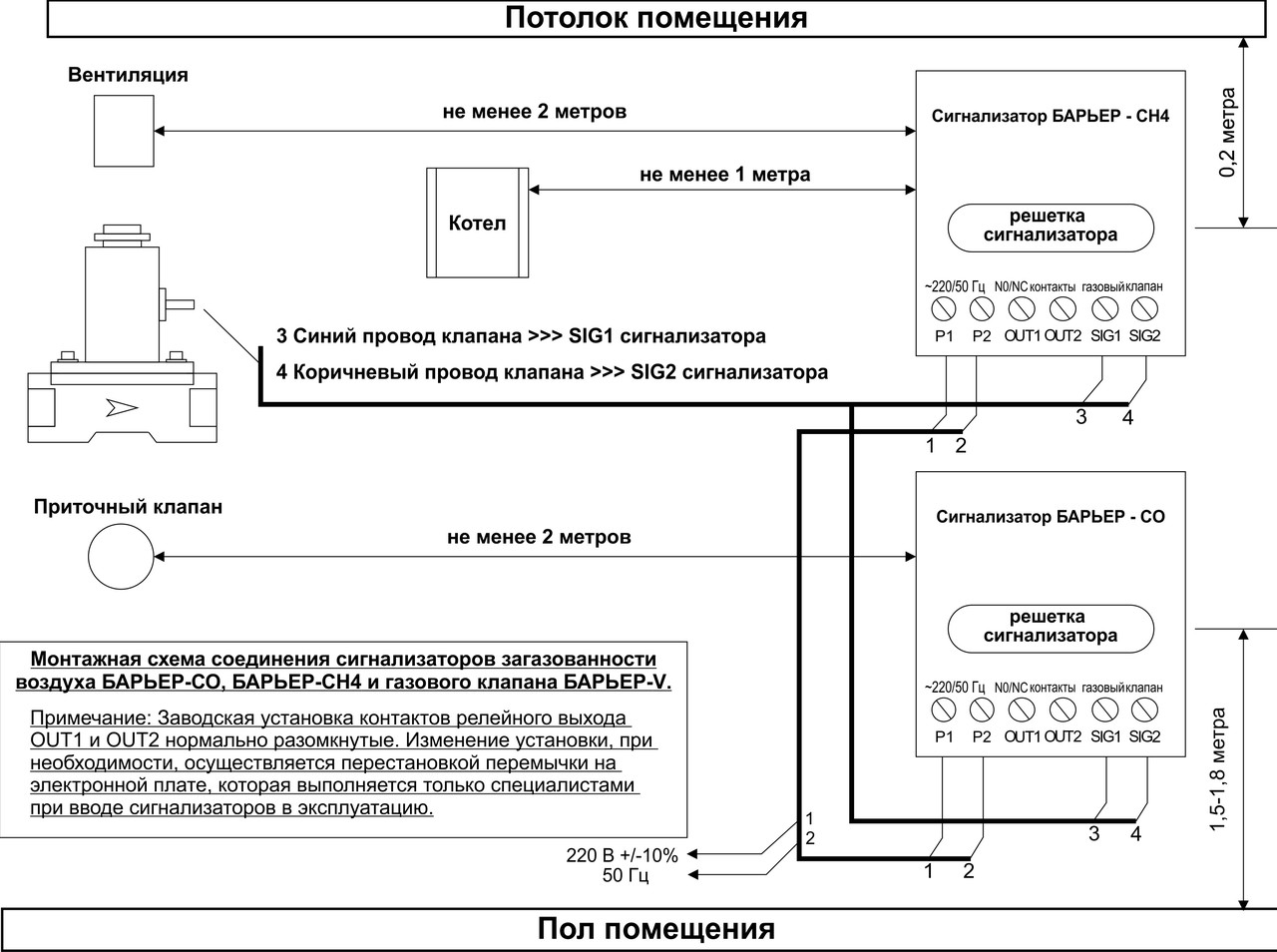 Датчик CO Барьер (сигнализатор угарного газа) - фото 3 - id-p110112680