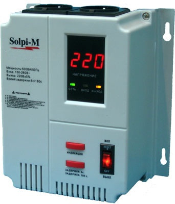 Стабилизатор напряжения SOLPI-M TSD-750ВА - фото 1 - id-p110112739