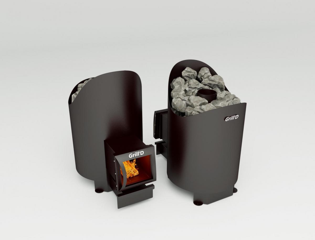 Печь банная Grill'D Aurora 160 long black