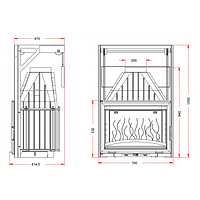 Каминная топка Invicta GRANDE VISION 700 DO