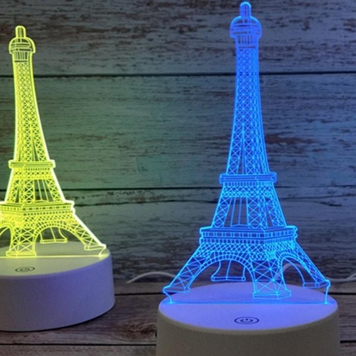 3D светильник «Эйфелева башня» от USB, 7 режимов цвета