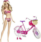 Mattel Barbie BDF35/BCN23 Барби Набор "На пляже. С велосипедом"