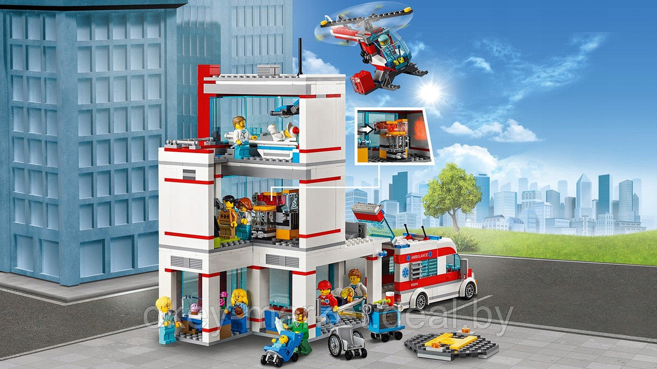 Конструктор Lego City 60204 Городская больница - фото 2 - id-p110130219