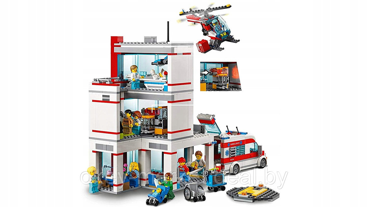 Конструктор Lego City 60204 Городская больница - фото 4 - id-p110130219