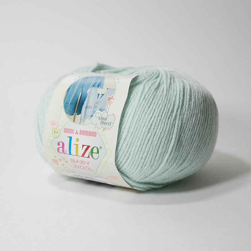 Пряжа Alize Baby Wool цвет 522 светлая мята(снят с пр-ва)