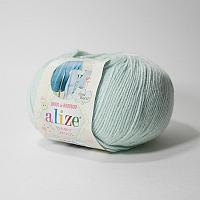 Пряжа Alize Baby Wool цвет 522 светлая мята(снят с пр-ва)