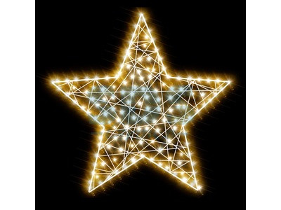 Декоративная 2D фигура Звезда-1 80 см (цвет на выбор) - фото 1 - id-p105599373