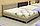 Кровать Rizz, цвет - античный золотой, без основания, фото 3
