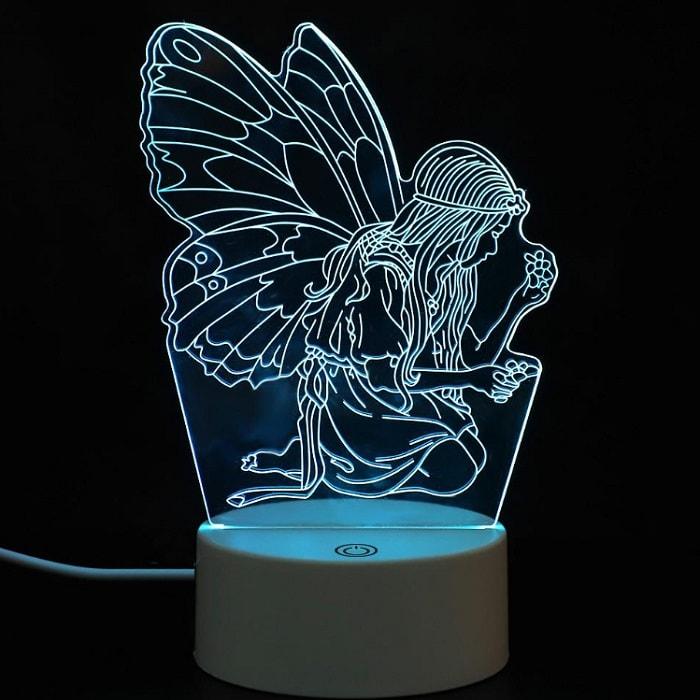 3D светильник «Фея» от USB, 7 режимов цвета - фото 1 - id-p110166156