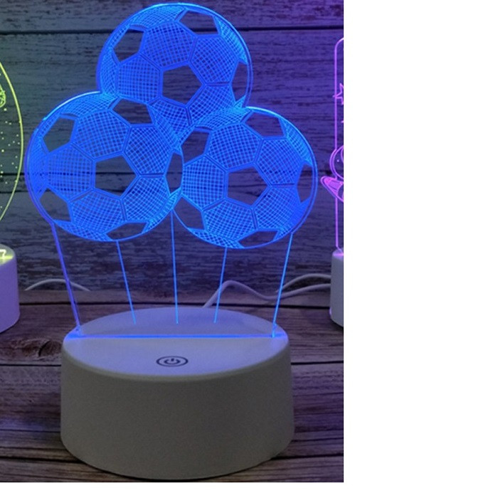 3D светильник «Футбол» от USB, 7 режимов цвета - фото 1 - id-p110166157