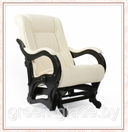 Кресло-качалка глайдер модель 78 каркас Венге, экокожа Дунди-112