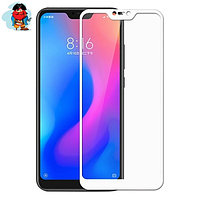 Защитное стекло для Xiaomi Mi8 Lite 5D (полная проклейка), цвет: белый