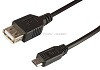 Шнур  micro USB (male) - USB-A (male) 3 метра,  черный  REXANT., фото 2