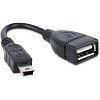 USB кабель OTG mini USB на USB   шнур 0.15 метра, черный REXANT., фото 2